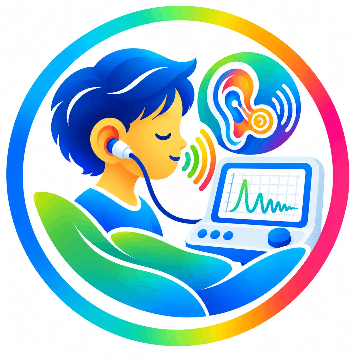 OAE hearing test illustration for EarHearIndia in Greater Noida